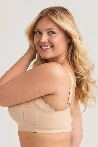 Vista 2 de Miss Mary of Sweden Sujetador de algodón cómodo inalámbrico con soporte de Beige