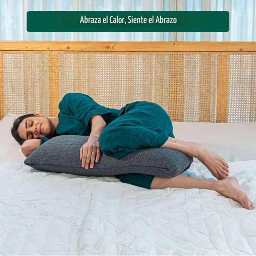 Vista 5 de The White Willow Almohada de Cuerpo Corta de Espuma Viscoelástica Suave para Cama, Inserto de Almohada de Abrazo para Dormir y Personas que Duermen
