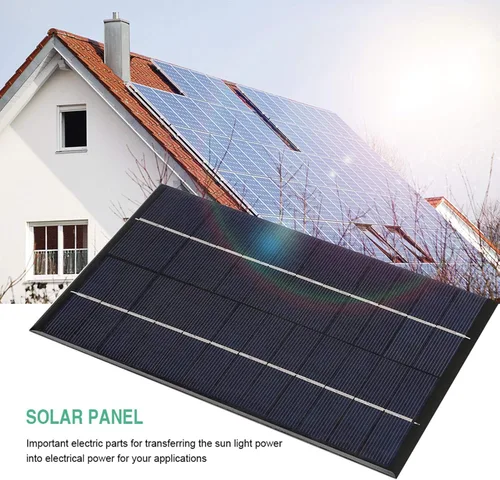 Vista 7 de Eujgoov Mini panel solar portátil, módulo de panel solar policristalino 12 V 4.2 W de alta eficiencia DIY polisilicio módulo de energía de batería