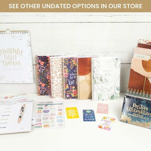 Vista 7 de Bloom Daily Planners - Planificador de calendario semanal y mensual sin fecha – Cuaderno de lista de tareas para comenzar en cualquier momento