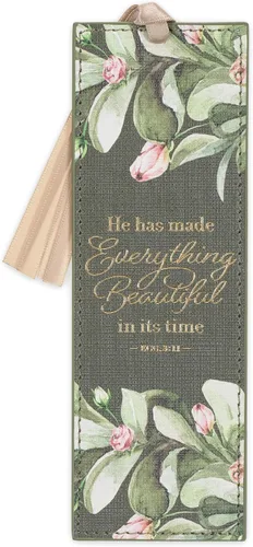Vista 7 de Christian Art Gifts - Marcapáginas premium de piel sintética vegana con escritura bíblica para mujeres: Cuando ella habla - Proverbios 31:26, Marrón