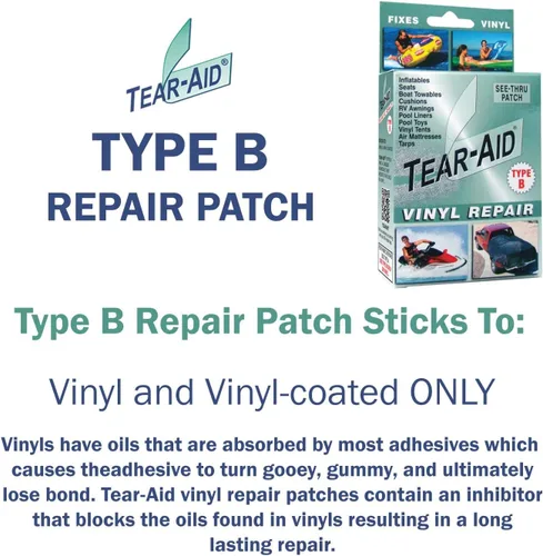 Vista 2 de Kit de vinilo tipo B Tear-Aid Repair