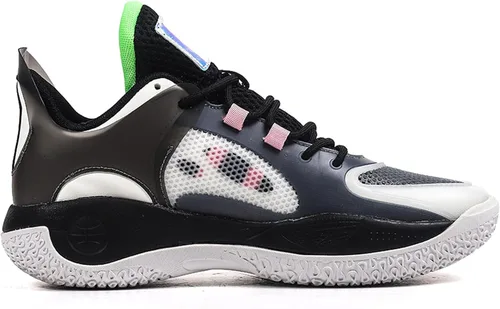 Vista 3 de Zapatos de baloncesto profesionales unisex, zapatos de mujer, zapatos de hombre, zapatos deportivos, zapatillas casuales de rebote resistentes al