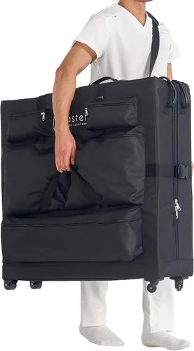 Vista 3 de Master Massage - Mesa de masaje con ruedas, tamaño universal, con ruedas, bolsa de transporte de gran tamaño para cama de masaje plegable
