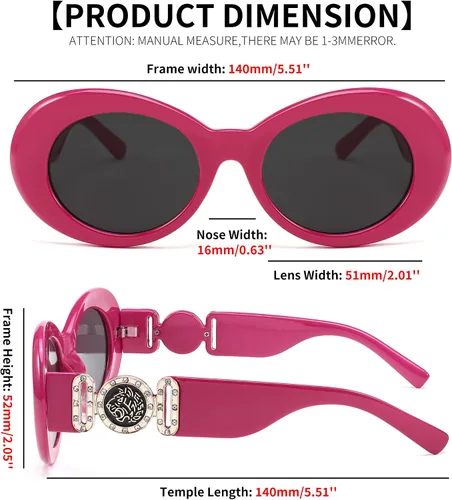 Vista 5 de FEISEDY Gafas de sol ovaladas mujeres retroTiny pequeña cara estrecha StyleTrendy tonos redondos B2969