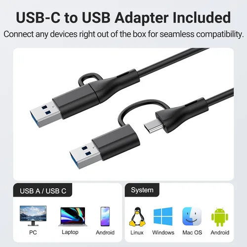 Vista 6 de Inwa Altavoces de computadora para PC de escritorio, altavoces de monitor USB con clip, barra de sonido de computadora con cable para computadora