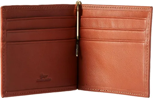 Vista 2 de Royce RFID bloqueo dinero clip tarjeta de crédito Billetera de piel auténtica Bronceado RFID-108-TAN-5