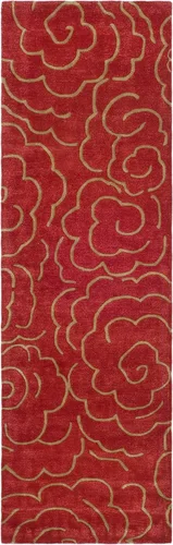 Vista 32 de SAFAVIEH Soho Collection SOH812B - Alfombra decorativa suave de lana y viscosa de 2 x 3 pies, hecha a mano, color azul claro y marfil