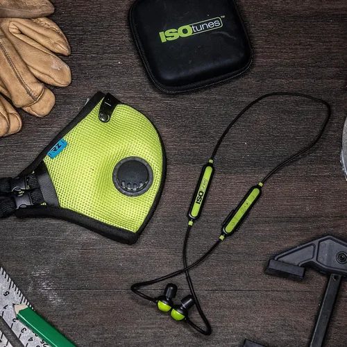 Vista 6 de ISOtunes Pro Aware: protección auditiva Bluetooth, polvo e impermeable, duración de la batería de 10 horas, clasificación de reducción de ruido