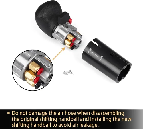 Vista 3 de A6913 - Palanca de cambio de 13 velocidades, palanca de cambios de aire resistente, piezas de transmisión. Compatible con Eaton Fuller Style A-6913