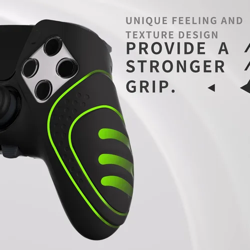 Vista 5 de PlayVital Guardian Edition Anti-Slip Ergonomic Silicone Cover Case for ps5 Edge Controller, Soft Rubber Protector Skin for ps5 Edge Wireless