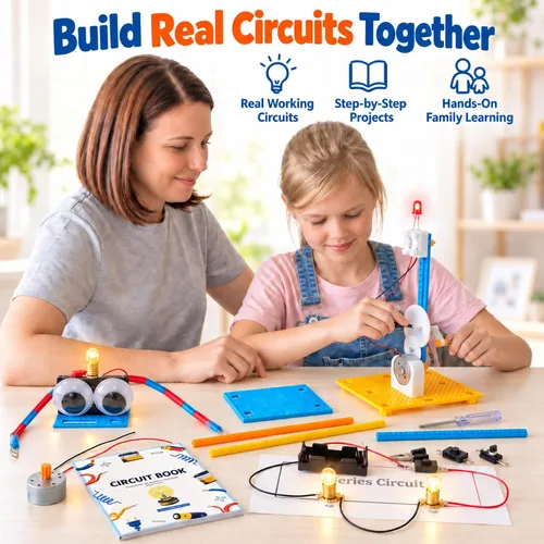 Vista 7 de Kit de circuito eléctrico STEM para niños a partir de 8 años, kit