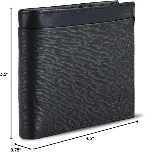 Vista 14 de Dockers Mens piel Capacidad extra Slimfold Bifold Wallet