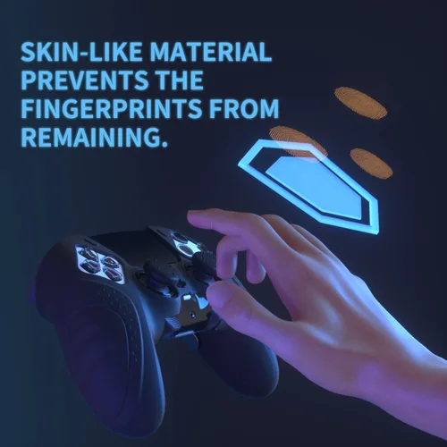 Vista 4 de PlayVital Guardian Edition Anti-Slip Ergonomic Silicone Cover Case for ps5 Edge Controller, Soft Rubber Protector Skin for ps5 Edge Wireless
