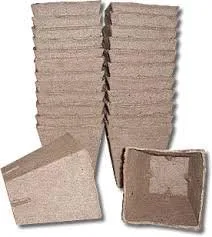 Vista 3 de Jiffy Maceta, cuadrado individual, 3.5 x 4.0 pulgadas, paquete de 5, macetas, 5 celdas, biodegradable