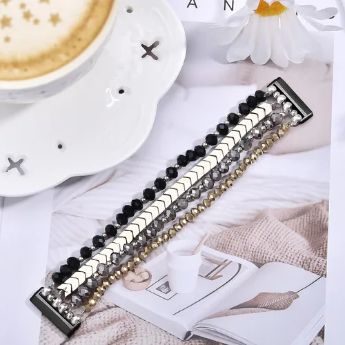 Vista 8 de MOFREE Bracelet Compatible with Fitbit Versa 3/Versa 4 Bands/Fitbit Sense/Sense 2 Bands for Women