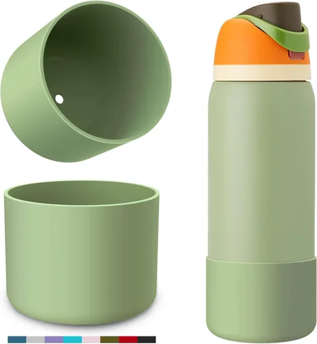 Vista 34 de Protector de Silicona para Botella de Agua Owala, 2 Piezas Fundas Protectoras Antideslizantes para Botellas de Agua FreeSip/Twist/Flip, Sin BPA