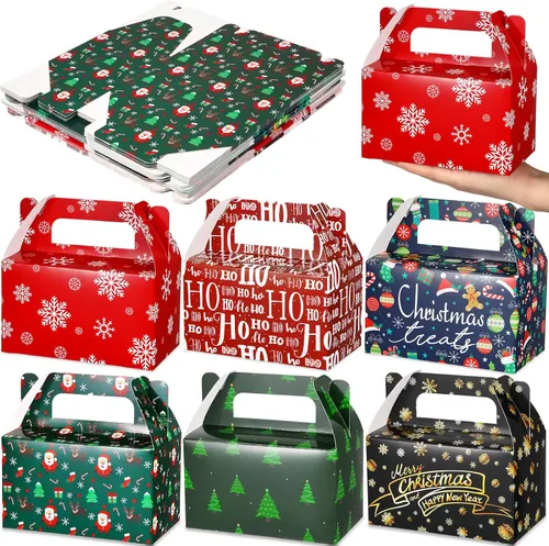 Vista 14 de Zhanmai Paquete de 36 Cajas de Golosinas para Fiesta de Cumpleaños de 6 Pulgadas, Cajas Gable de Favores de Fiesta Goodie Treats, Contenedor