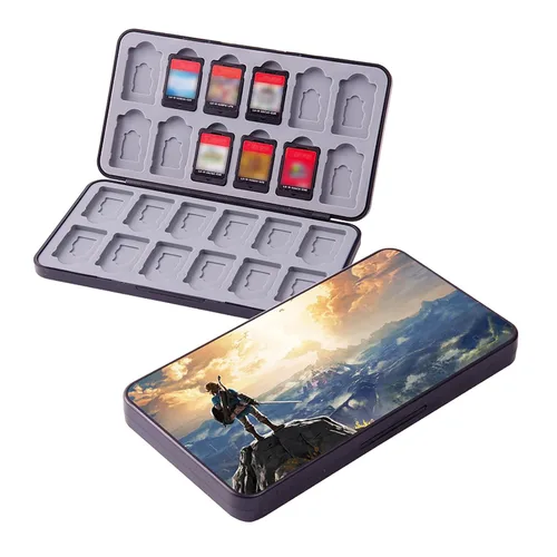 Vista 29 de PERFECTSIGHT Switch Game Case Compatible with Nintendo Switch Game Holder for Switch OLED/ Lite Game Card Case Cartridge with 24 Slots Game Card