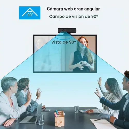 Vista 6 de Cámara y altavoz con micrófono para computadora de escritorio