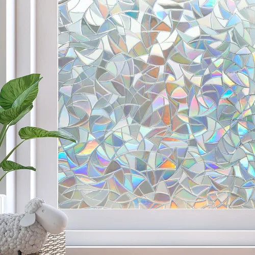 Vista 12 de Película opaca para ventana, 100% con bloqueo de luz solar, cubierta de privacidad extraíble para ventana, tinte para ventanas de vidrieras