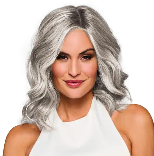 Vista 28 de Raquel Welch Bella Vida - Peluca ondulada en capas, 100% atada a mano, longitud de hombro por Hairuwear, gorra pequeña promedio, RL10/12 castaño