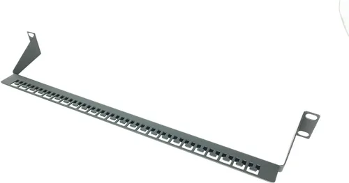 Vista 4 de Paquete de 5 paneles de gestión de cables de rack de servidores de 1U de 19 pulgadas con ganchos de anillo en D - Administrador de cables y cables