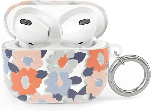 Vista 9 de Casely Funda compatible con AirPods 3 All Smiles Funda para AirPods con adhesivo de cara sonriente