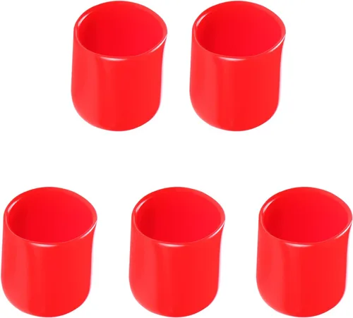Vista 10 de Cubierta de tapa de extremo redondo de goma de 3/4 pulgadas (0.748 in), protectores de rosca de PVC flexible de tubería de tubería protectora