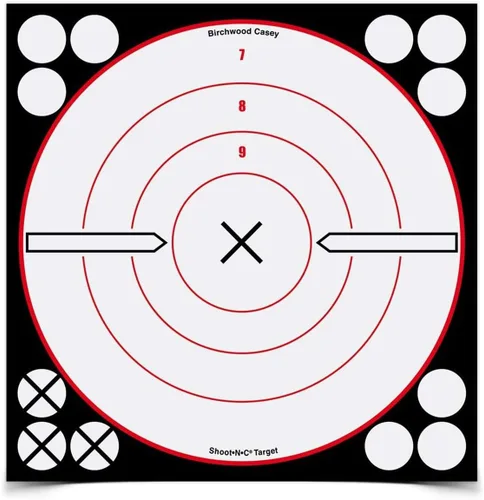 Vista 2 de Birchwood Casey Shoot•N•C 8" Bullseye Paper Shooting Target