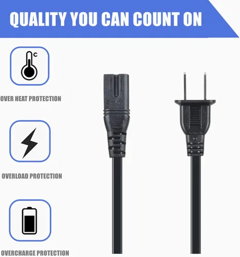 Vista 4 de Cable de alimentación de CA de 5 pies de repuesto para TiVo Series 1 2 3 SVR 2000 HDVR2