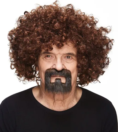 Vista 58 de Mustaches Self-Adhesive Stick On Fake Handlebar for Adults Negro