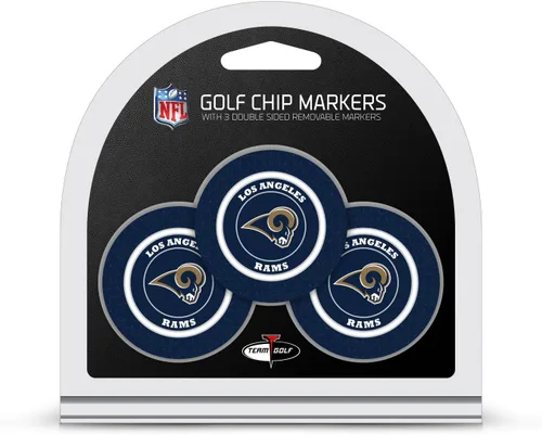 Vista 28 de Team Golf Tamaño de fichas de póquer de la NFL con marcadores de esmalte de doble cara más pequeños