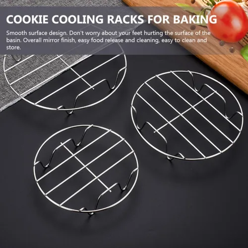 Vista 9 de Stainless Steel Steamer Rack with Feet for Pots and Food