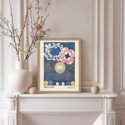 Vista 5 de Poster Master Póster de ilustración vintage, impresión retro moderna, los diez más grandes n.º 1, infancia, flor, abstracto, regalo para artista