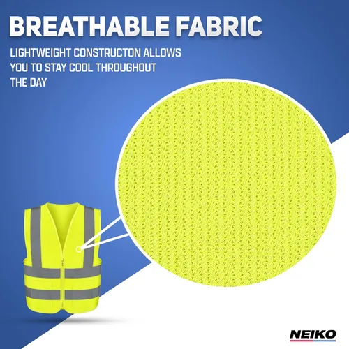 Vista 4 de Neiko High Visibility Safety Vest ANSI Class 2, 2 Pockets