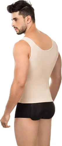 Vista 2 de Fresh Light Premium Colombian Shapewear adelgazamiento para hombres Muscle Tshirt Tank Top Abs Zipper Thermal Fajas Colombianas