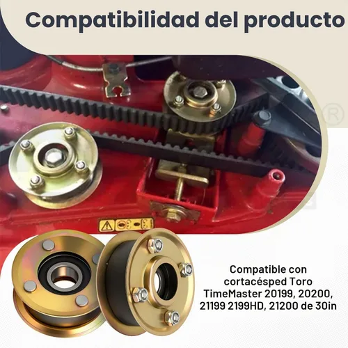 Vista 5 de 131-4529 Polea/Correa 120-3335/Piñón 121-9100 para Toro 30" Time Master