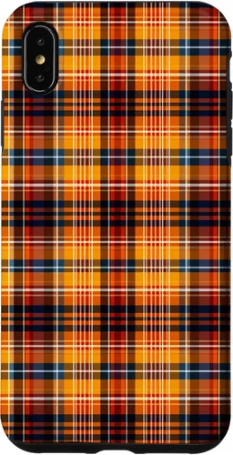 Vista 11 de Tartan Fall Plaid Halloween Orange Black Thanksgiving Autum Case for iPhone 16