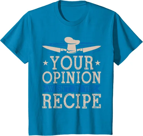 Vista 43 de Cooking Your Opinion Wasnot In The Recipe Chef Cook Baker - Camiseta, Negro, S