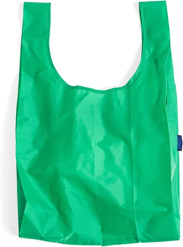 Vista 17 de BAGGU Standard Reusable Shopping Bag, Ripstop Nylon Grocery Tote or Lunch Bag Piel de serpiente rosa
