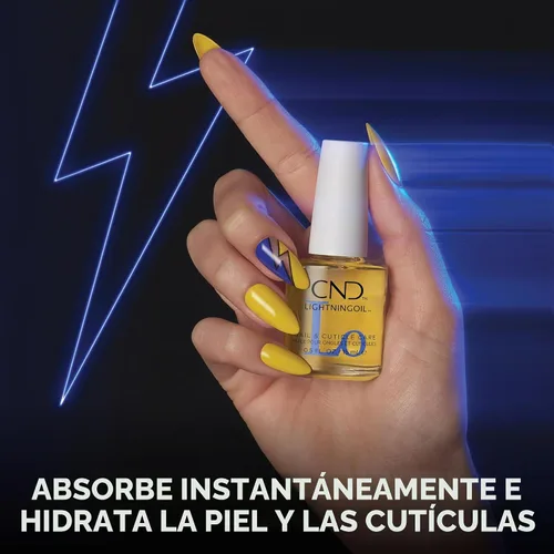 Vista 3 de CND LightningOil, Aceite de cutícula de absorción rápida, 0.5 fl oz