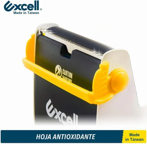 Vista 4 de Excell ET-337 Dispensador de Cinta de Escritorio de Acero para Trabajo Pesado (3 Pulgadas de Ancho) con Cubierta de Hoja de Seguridad, Dispensador