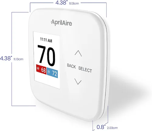 Vista 14 de AprilAire S86WMUPR Termostato programable Wi-Fi, multietapa universal con control IAQ, etapas de calor/frío 2H/2C o etapas de bomba de calor 4H/2C