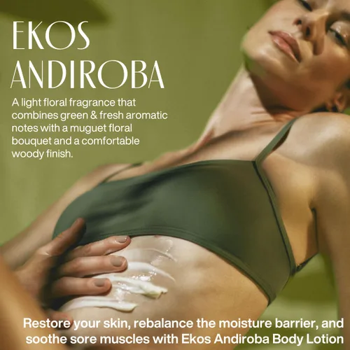 Vista 3 de Natura - Ekos Andiroba Loción Corporal Restauradora - Aceite Terapéutico - 30 Horas de Hidratación - Calma los Músculos - Cuidado de la Piel Vegano