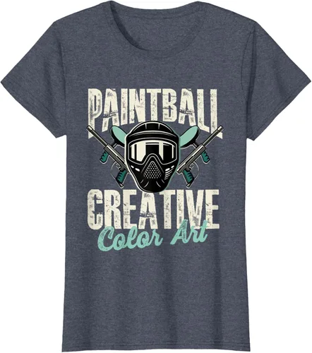 Vista 19 de Paintball Creative Color Art - Camiseta Paintball Paintball, Negro