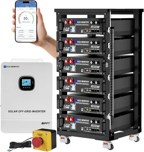 Vista 10 de ECO-WORTHY - Estación de energía doméstica de respaldo, salida de CA de 10000 W + batería LiFePO4 de 10240 Wh, soporte de comunicación, Bluetooth