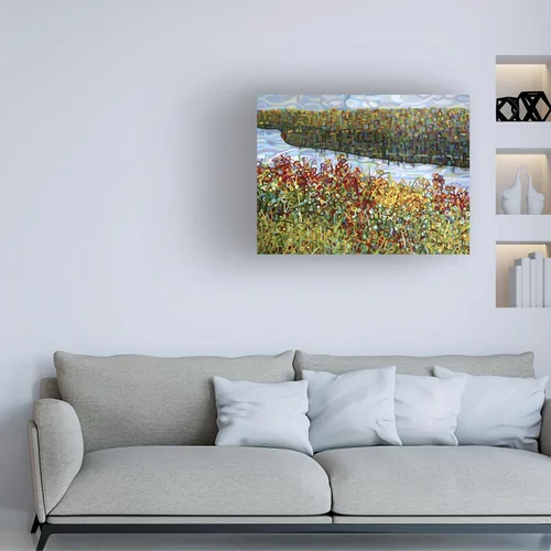 Vista 3 de Trademark Fine Art - Lienzo decorativo "El río", 18 x 24 pulgadas