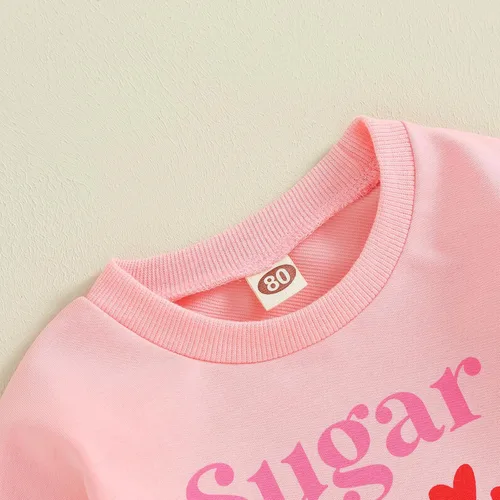 Vista 131 de Sudadera con cuello redondo para el día de San Valentín para bebé, niña, niño, para el día de San Valentín