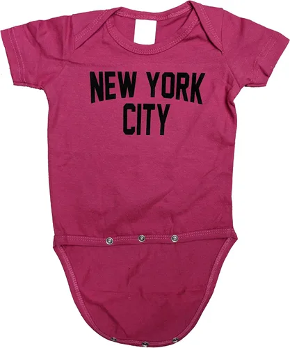 Vista 2 de Pantalla impresa Nueva York bebé mono pantalla impresa Lennon estilo retro Negro